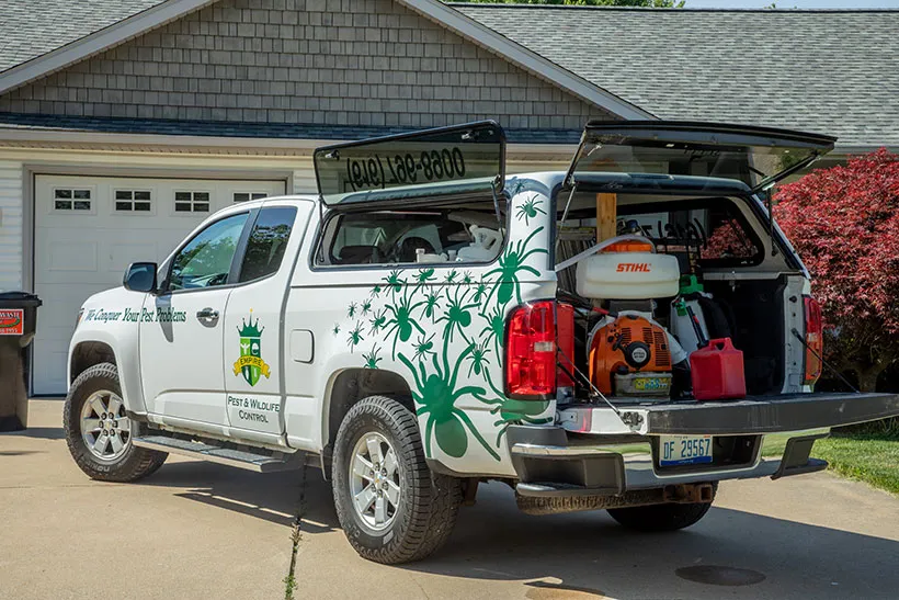 empire pest and wildlife truck